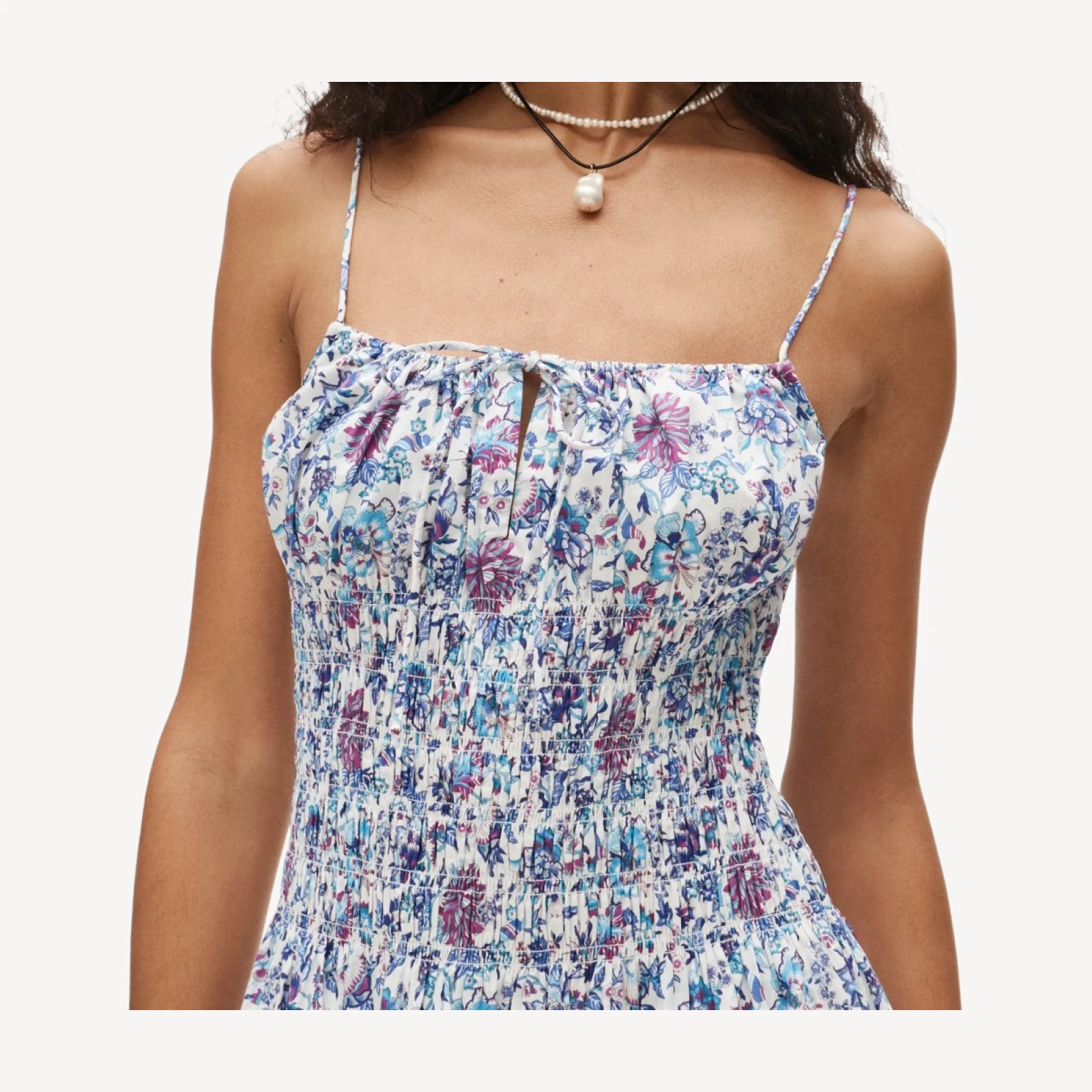 Smocked sundress in Liberty® Christelle fabric