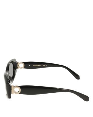Ferragamo Gancini Oval Sunglasses, 54mm