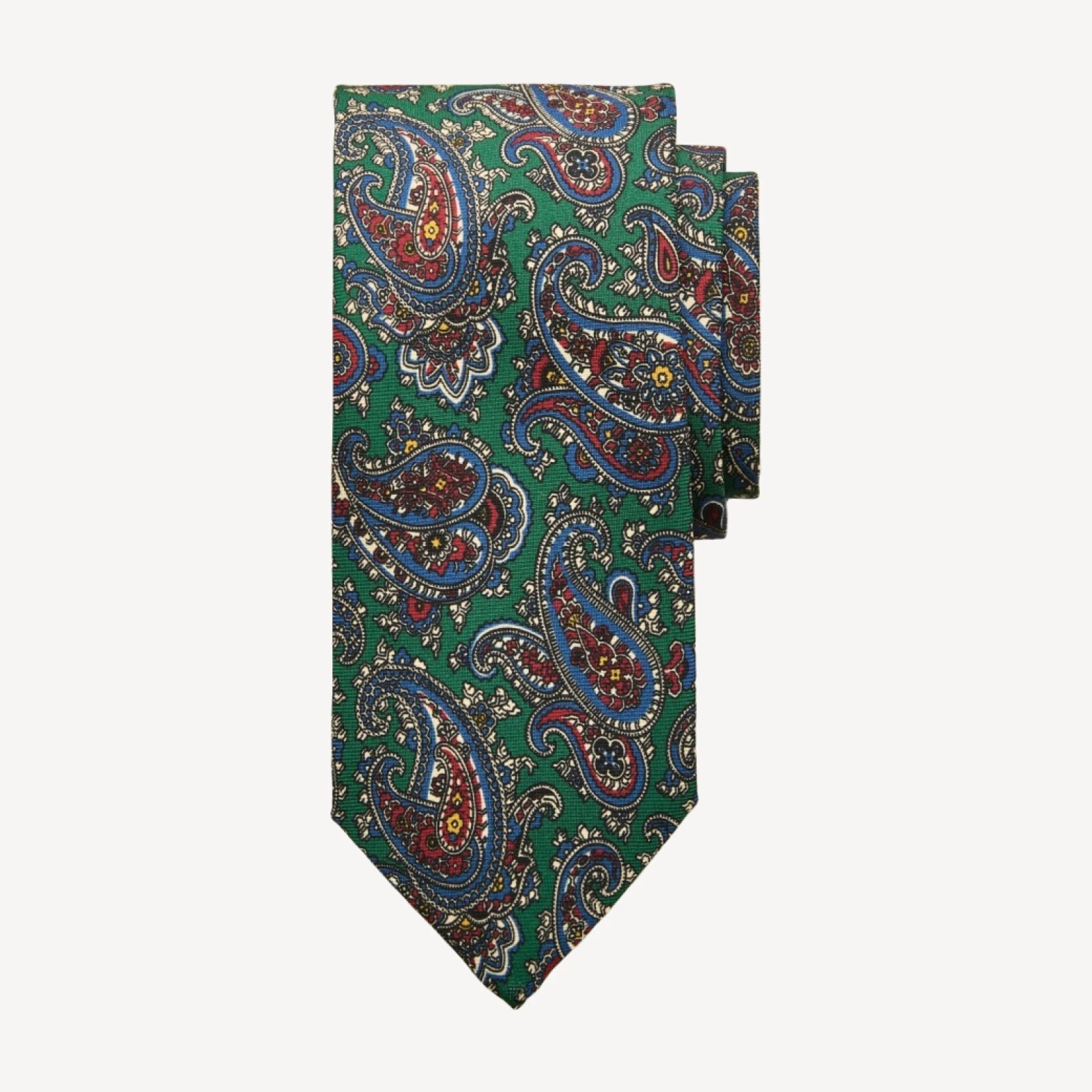 English silk paisley tie