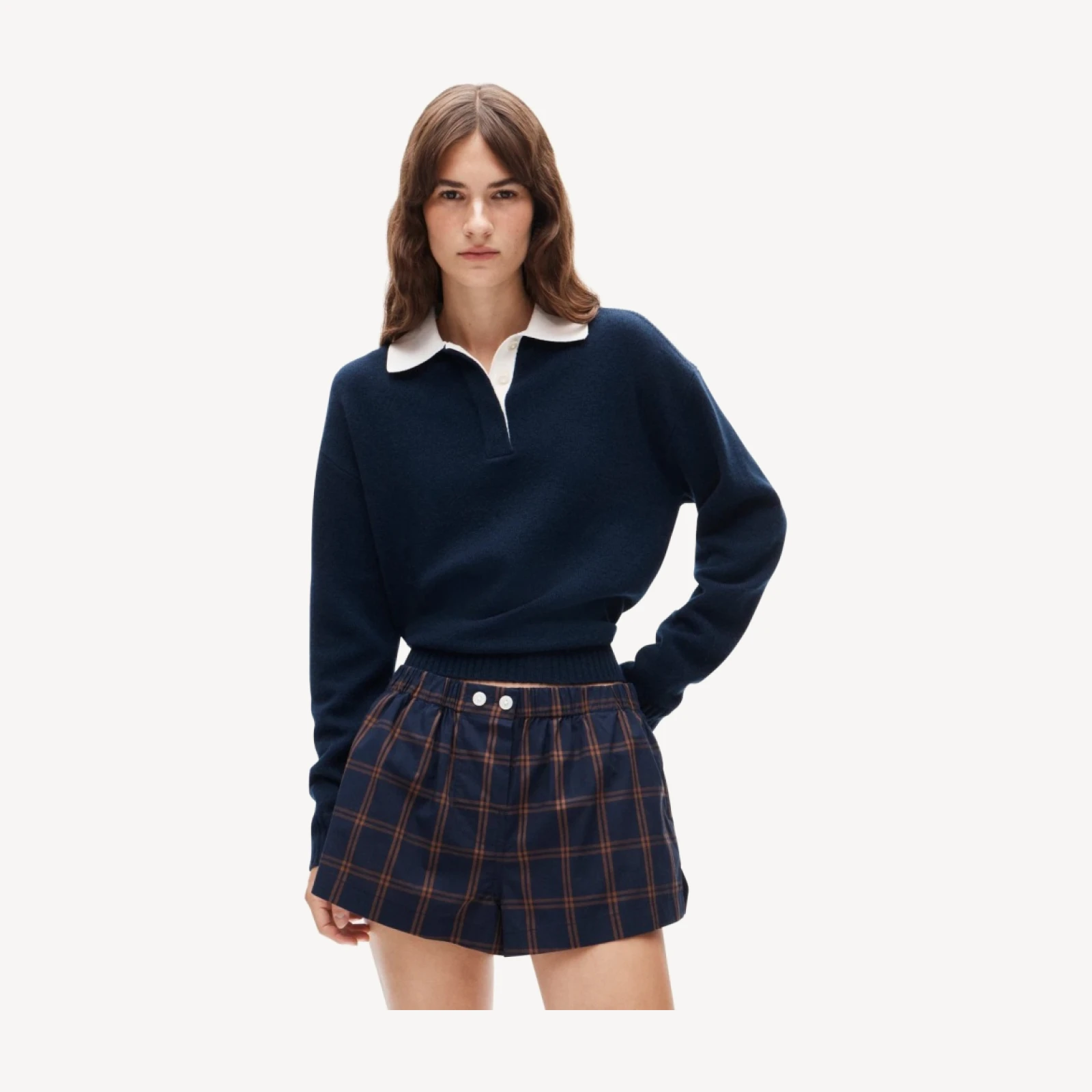 Boxer short in cotton poplin