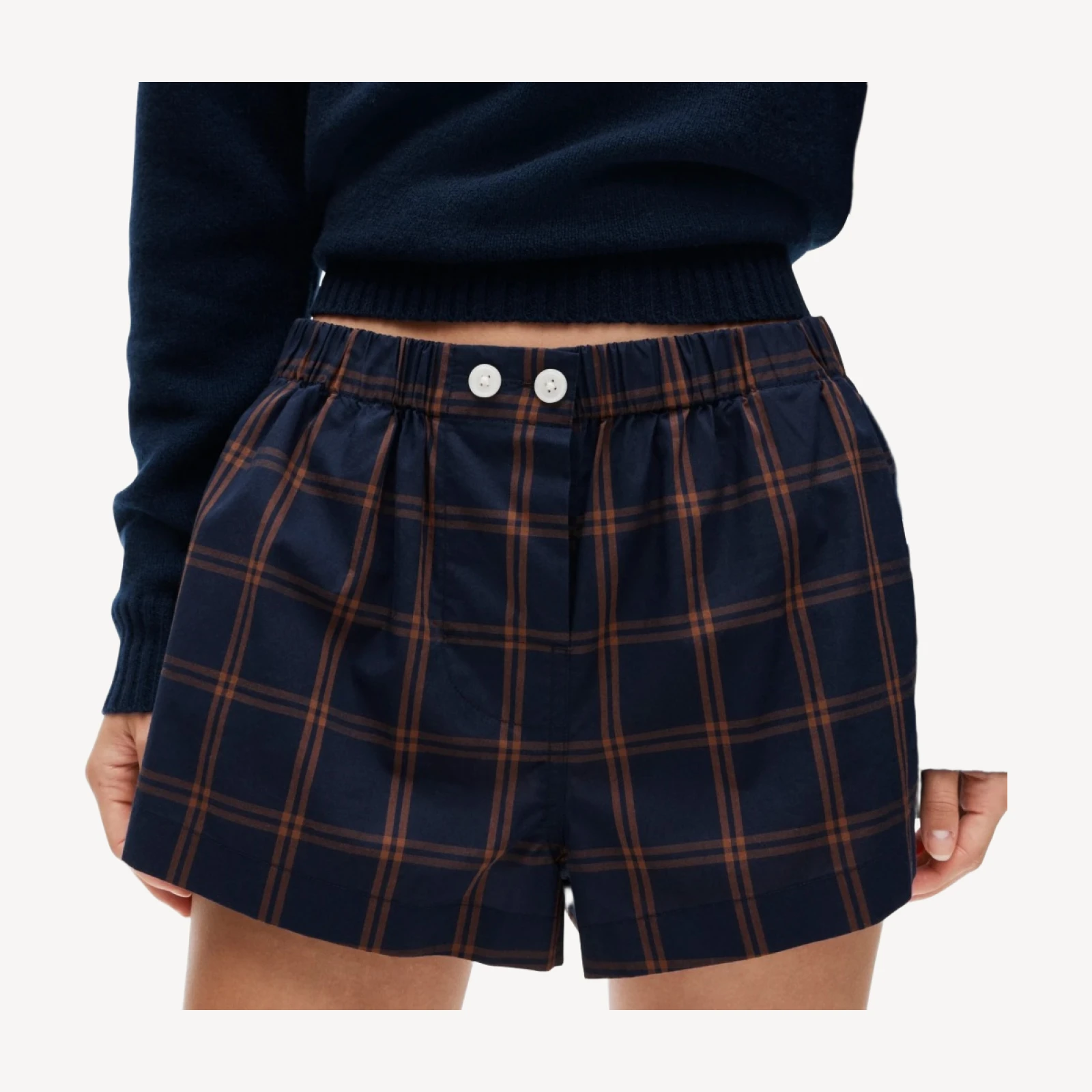Boxer short in cotton poplin