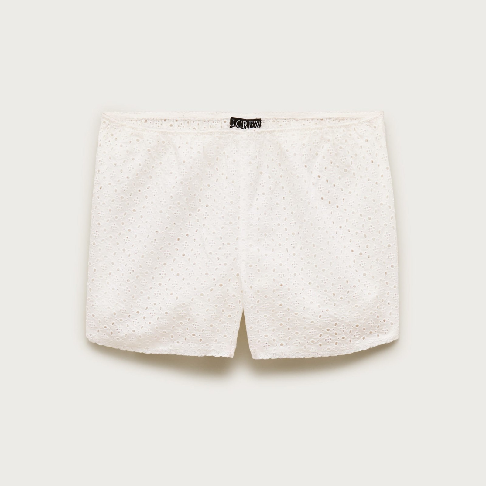Cotton voile eyelet beach short