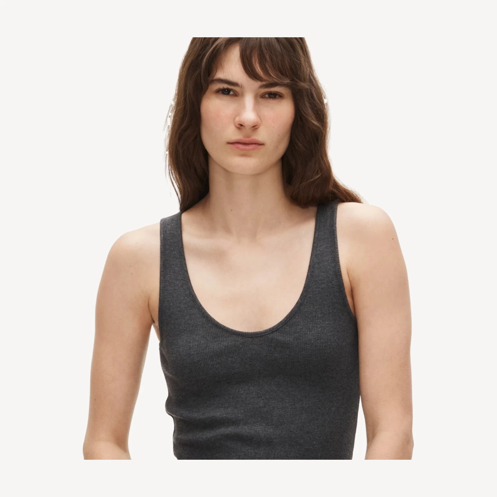 Perfect rib V-neck tank top