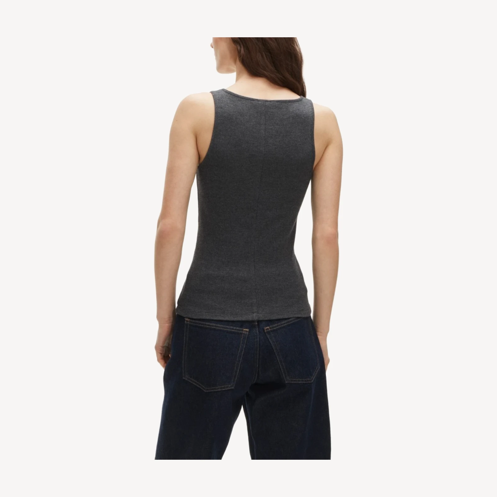 Perfect rib V-neck tank top