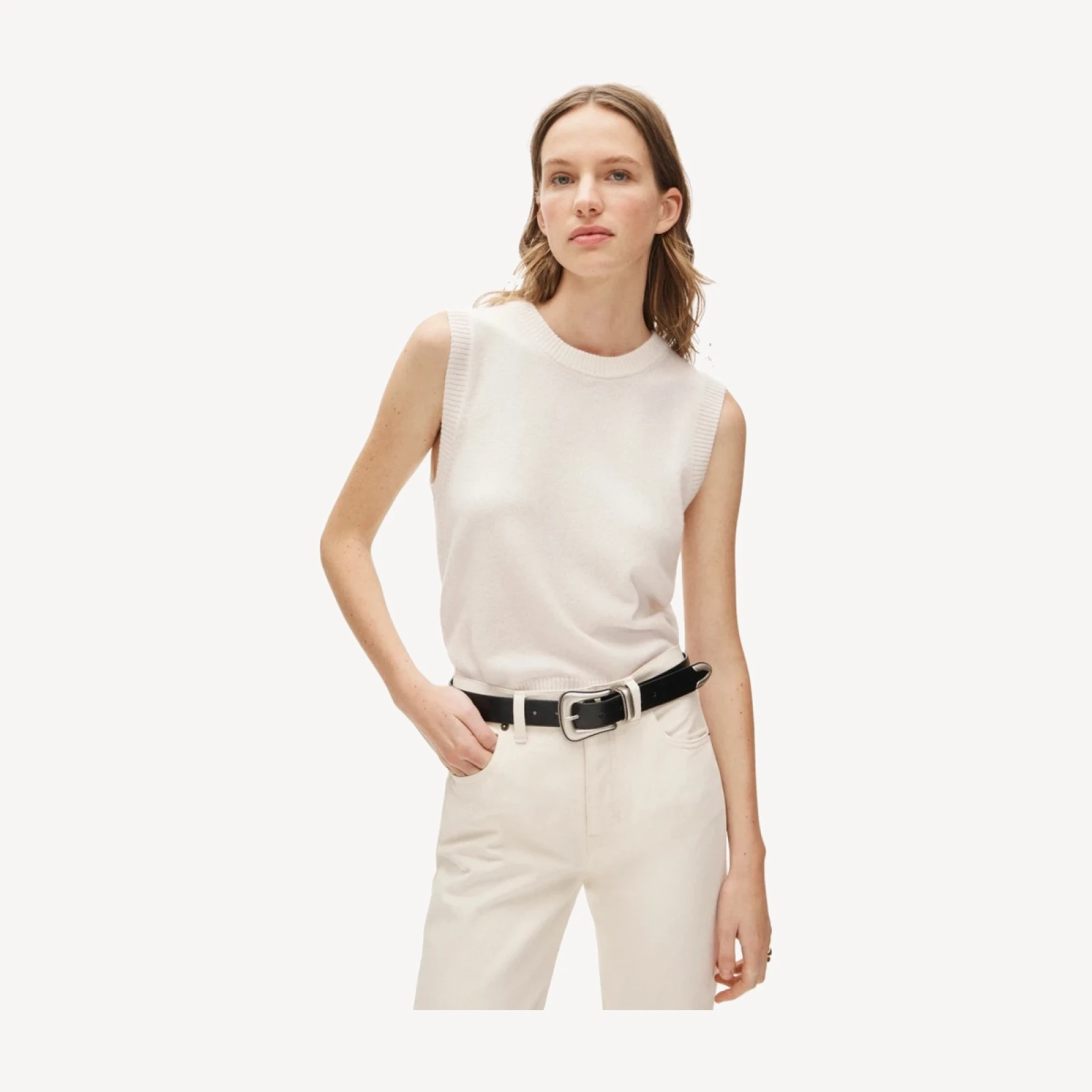 Cashmere sweater shell