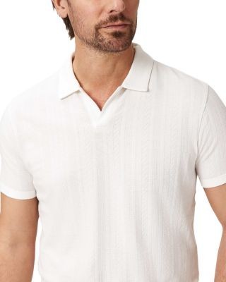 John Varvatos Zion Jacquard Garment Dye Polo