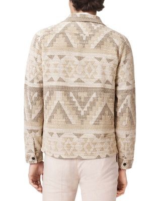 John Varvatos Byrne Long Sleeve Jacket in Geometric Pattern