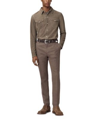 John Varvatos Sage Leather Shirt Jacket
