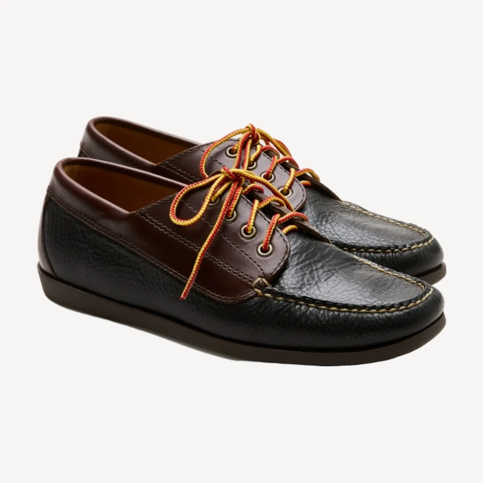 Four-eye lake shoes in leather