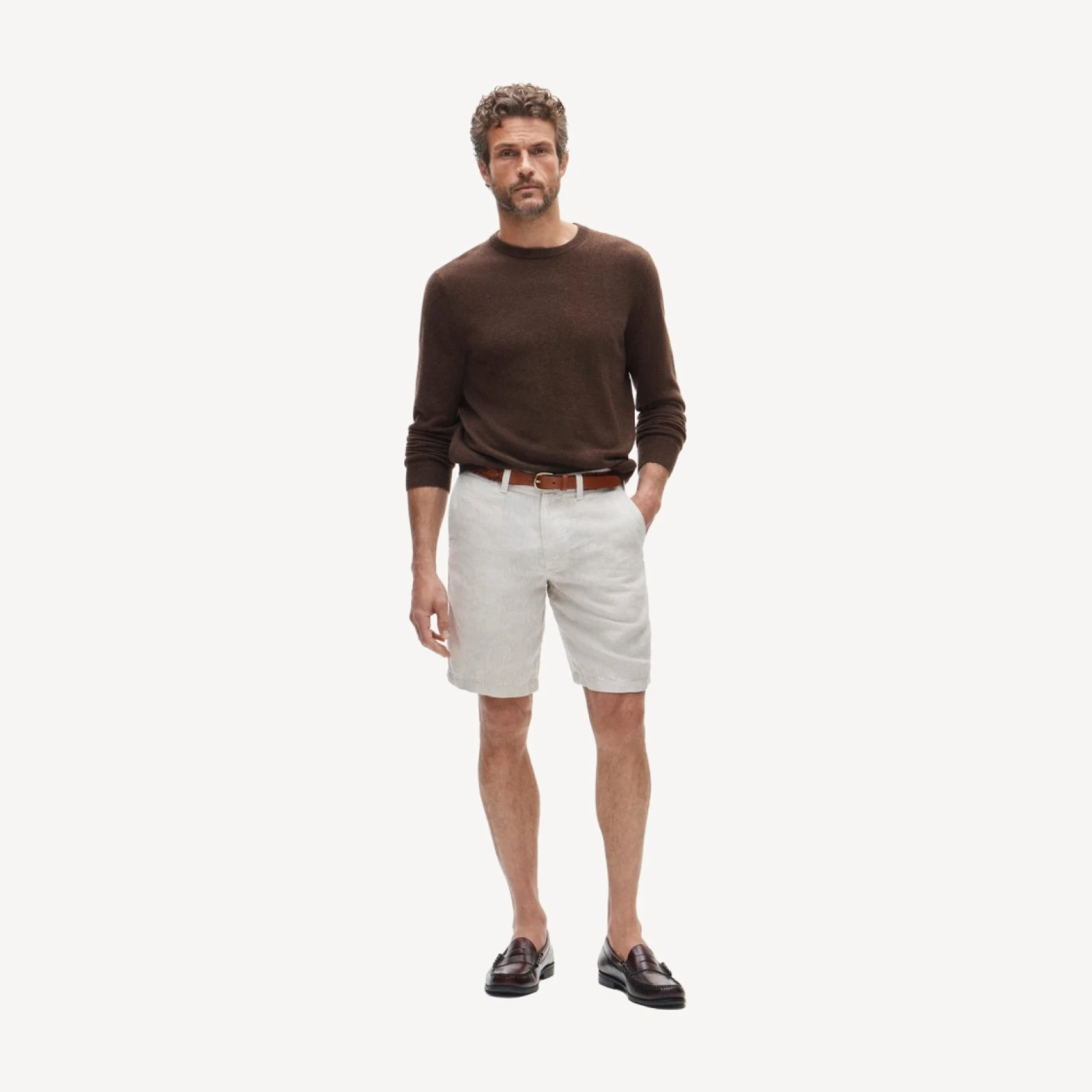 9" linen short