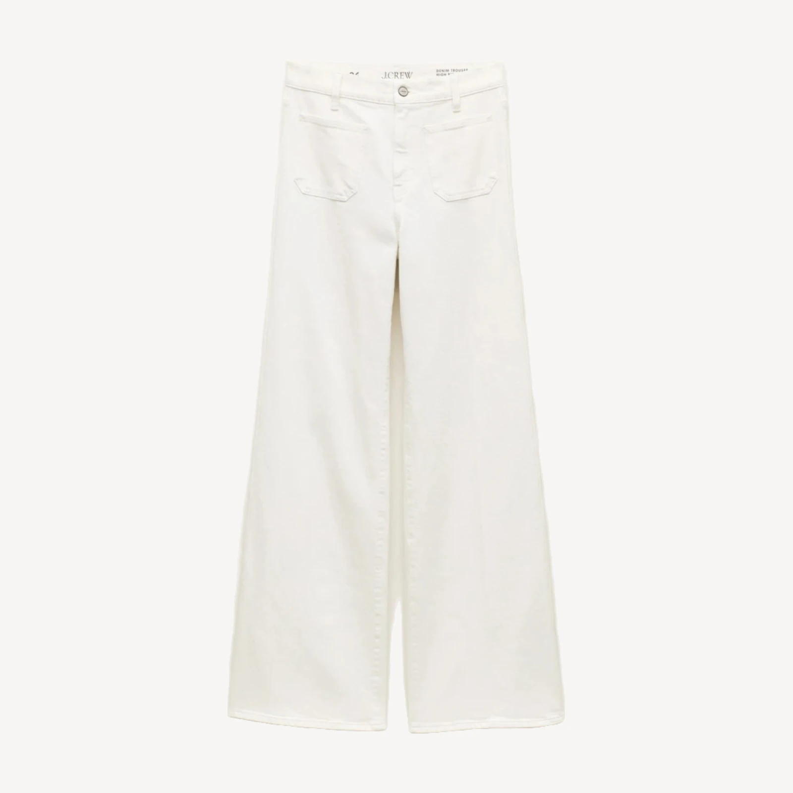 Patch-pocket denim trouser