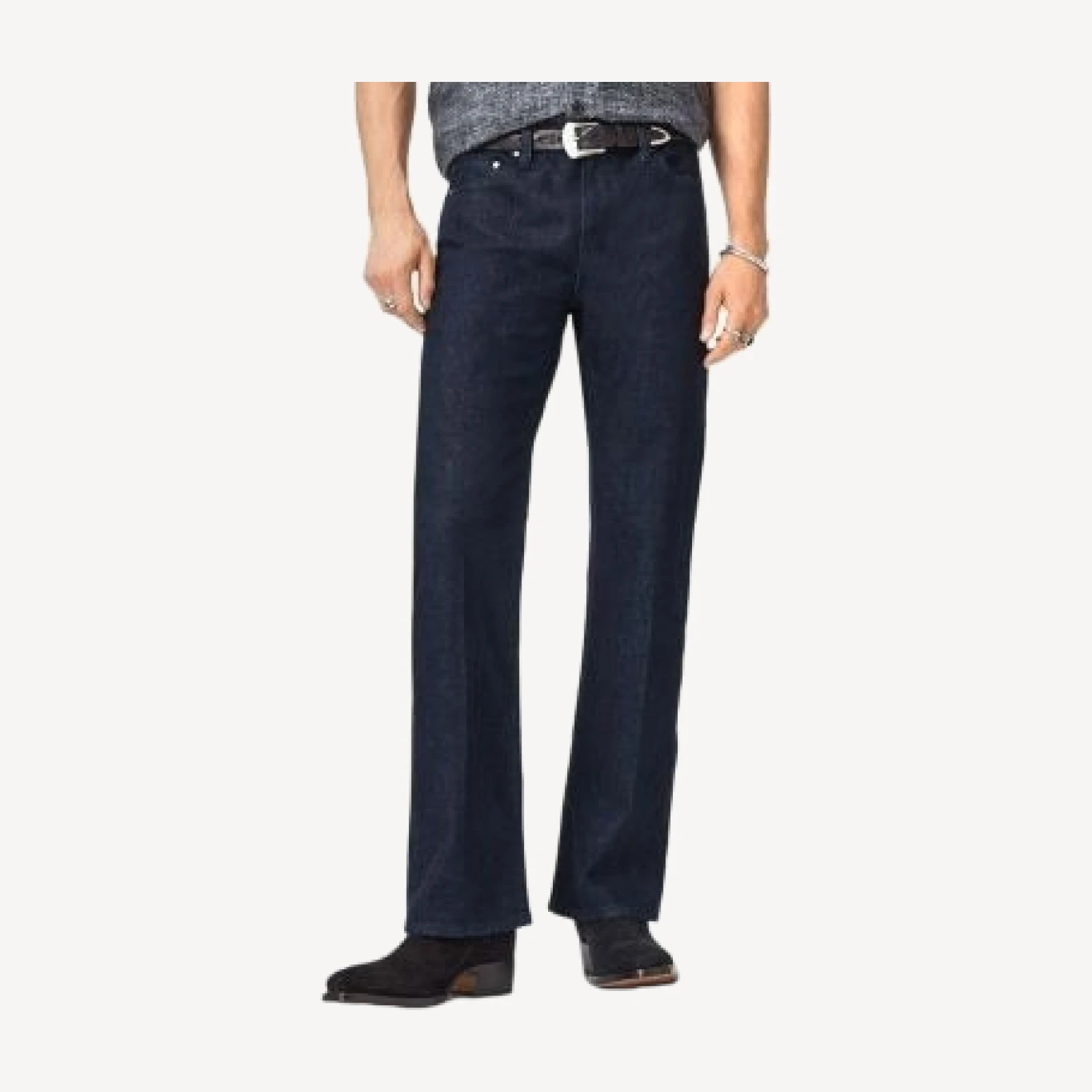 John Varvatos Fader Bootcut Fit Jeans in Navy