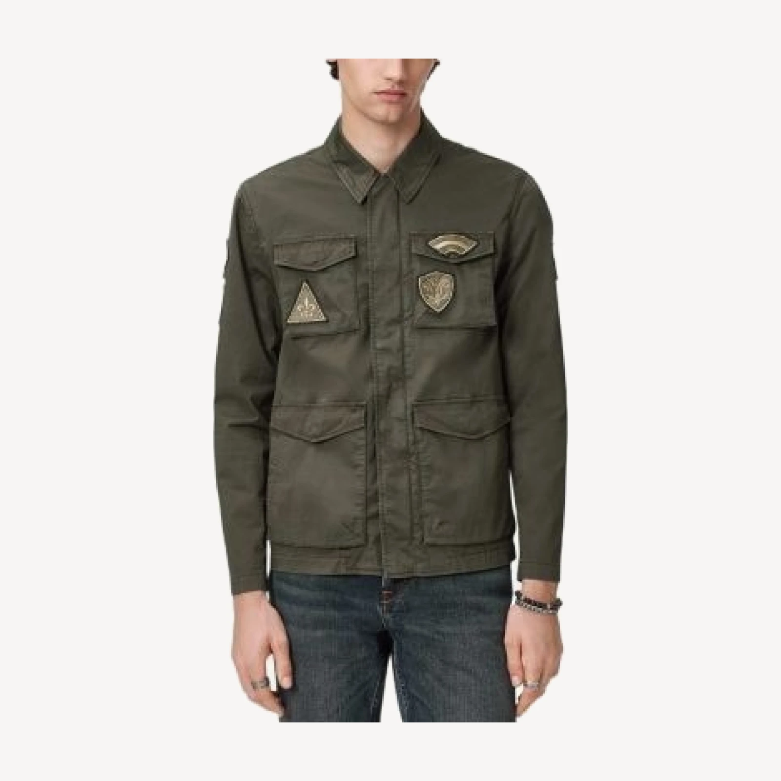 John Varvatos Kade Field Jacket With Patches