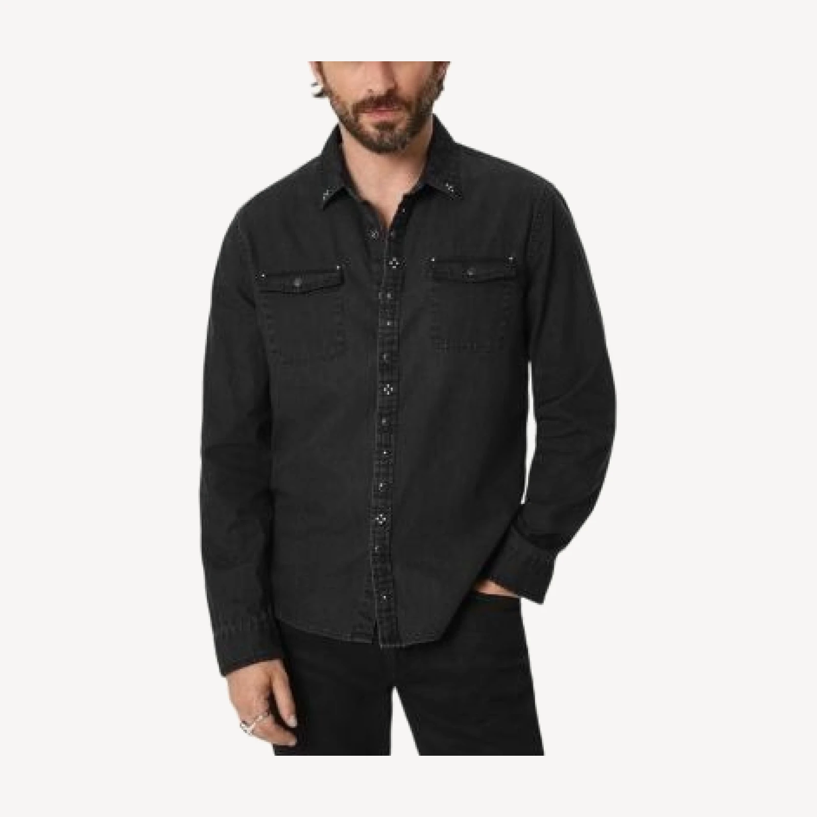John Varvatos Marshall Cotton Western Shirt
