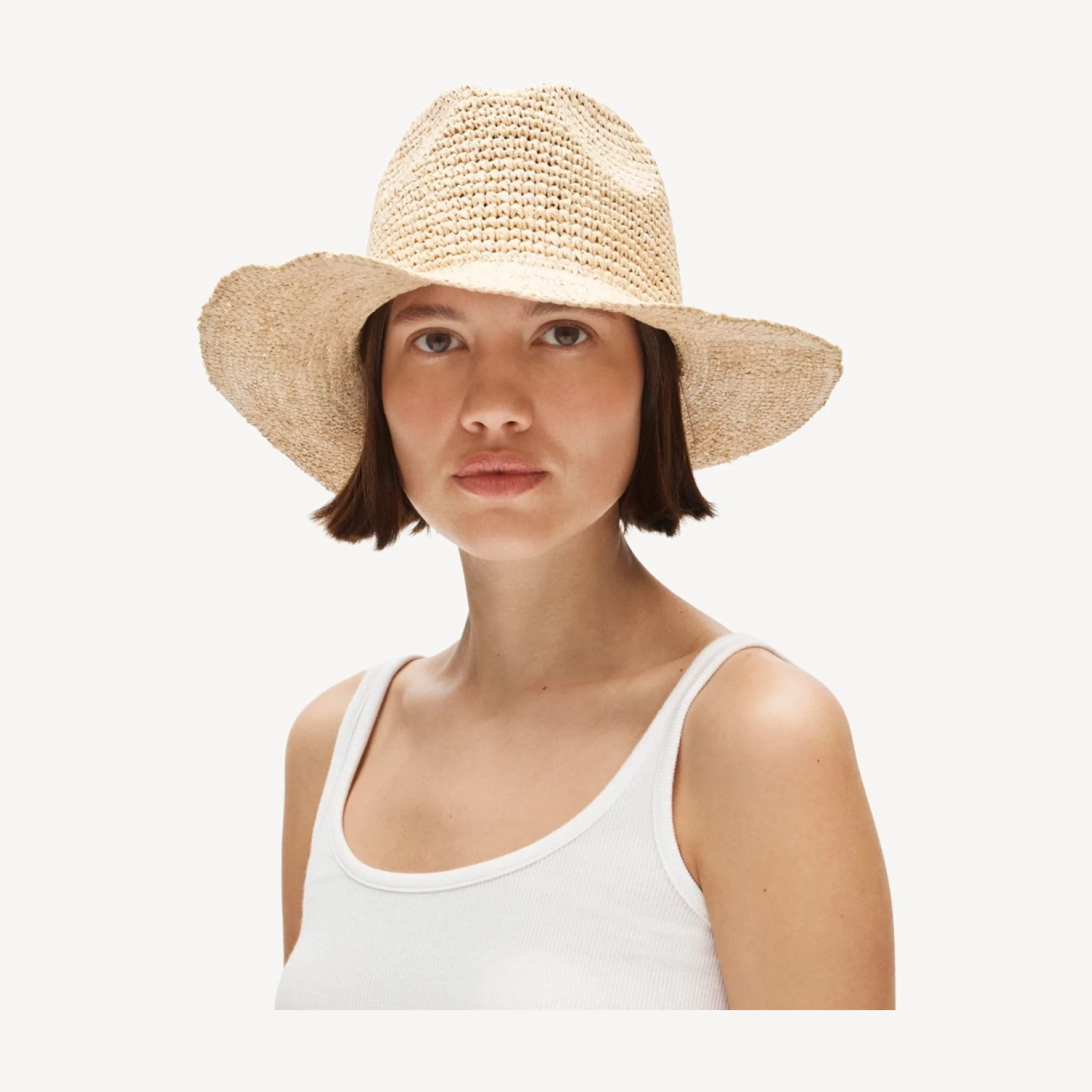 Raffia cowboy hat