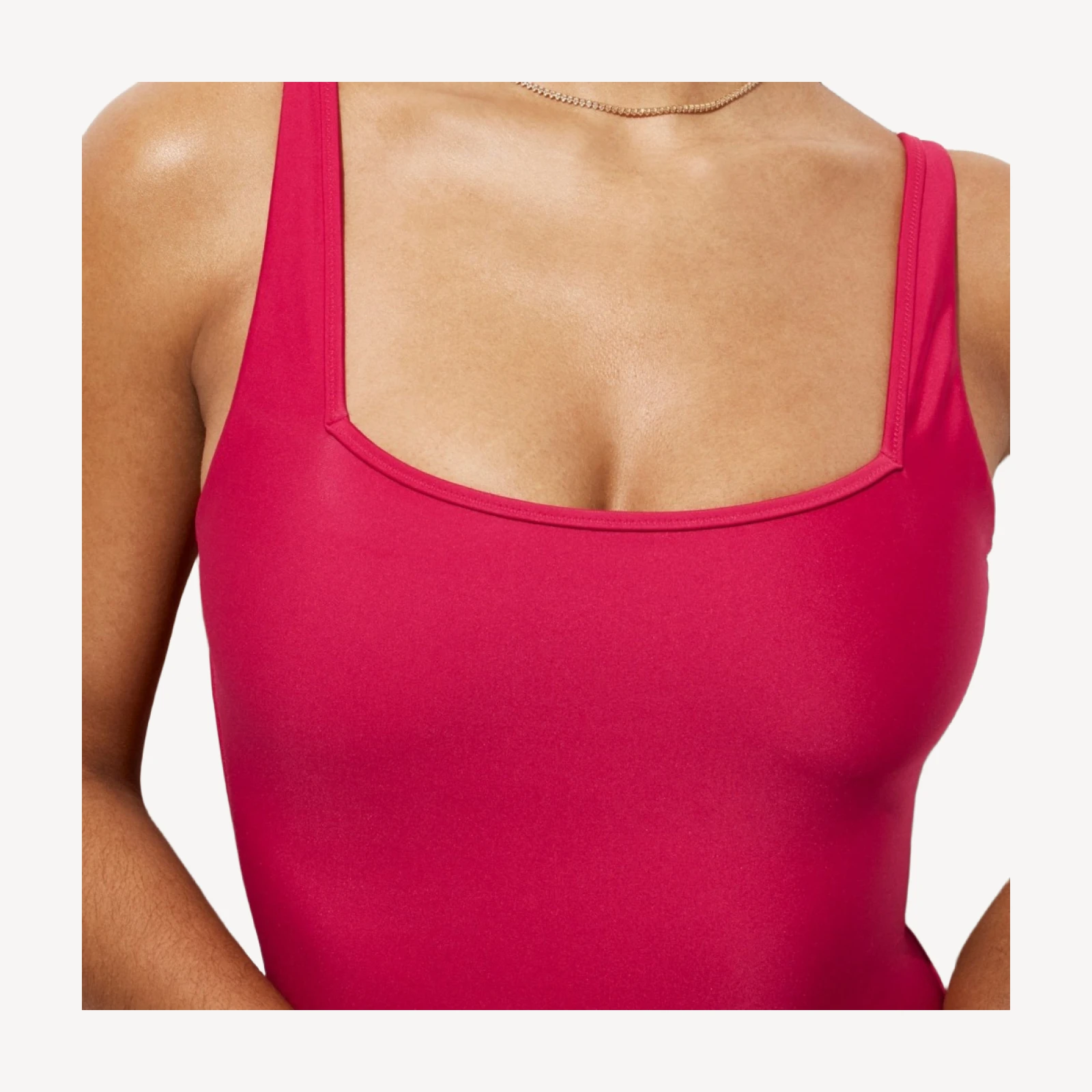 Squareneck one-piece in Classic Sculpt™