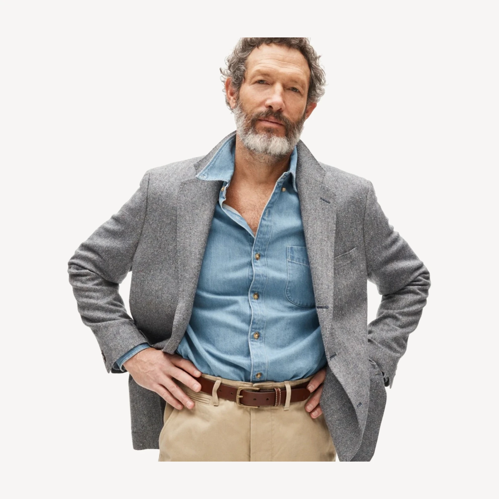 Midweight denim shirt