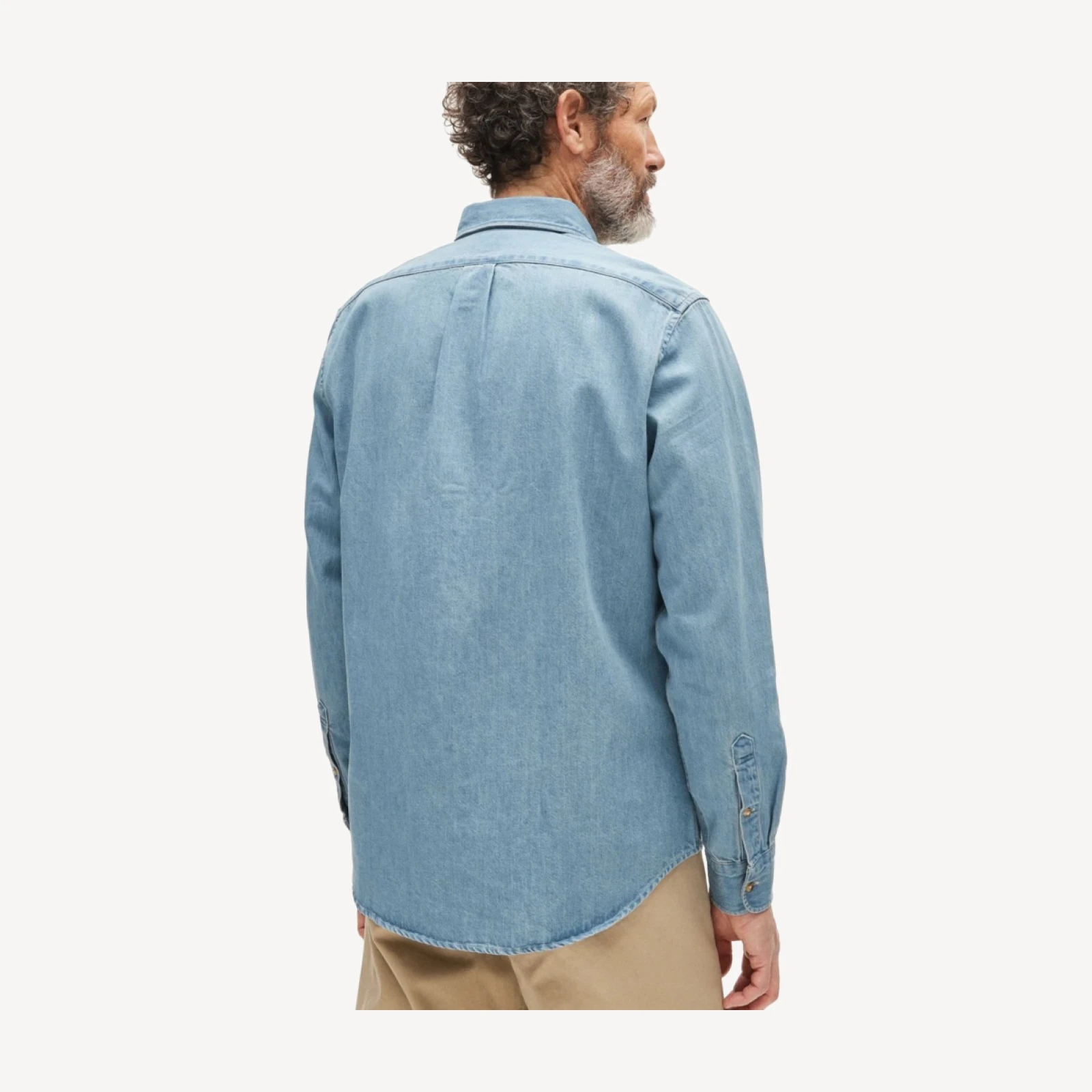Midweight denim shirt