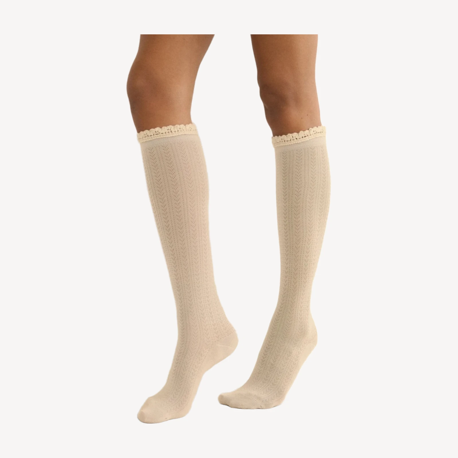 COLLÉGIEN POINTELLE KNEE HIGH SOCK -- DOUX AGNEAUX