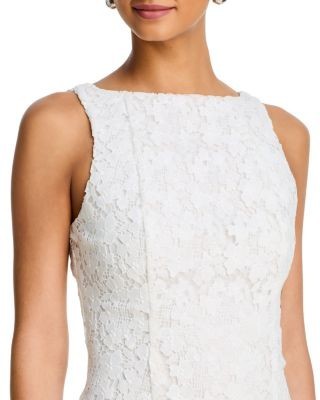 Aqua Lace 3D Flower Mini Dress - Exclusive