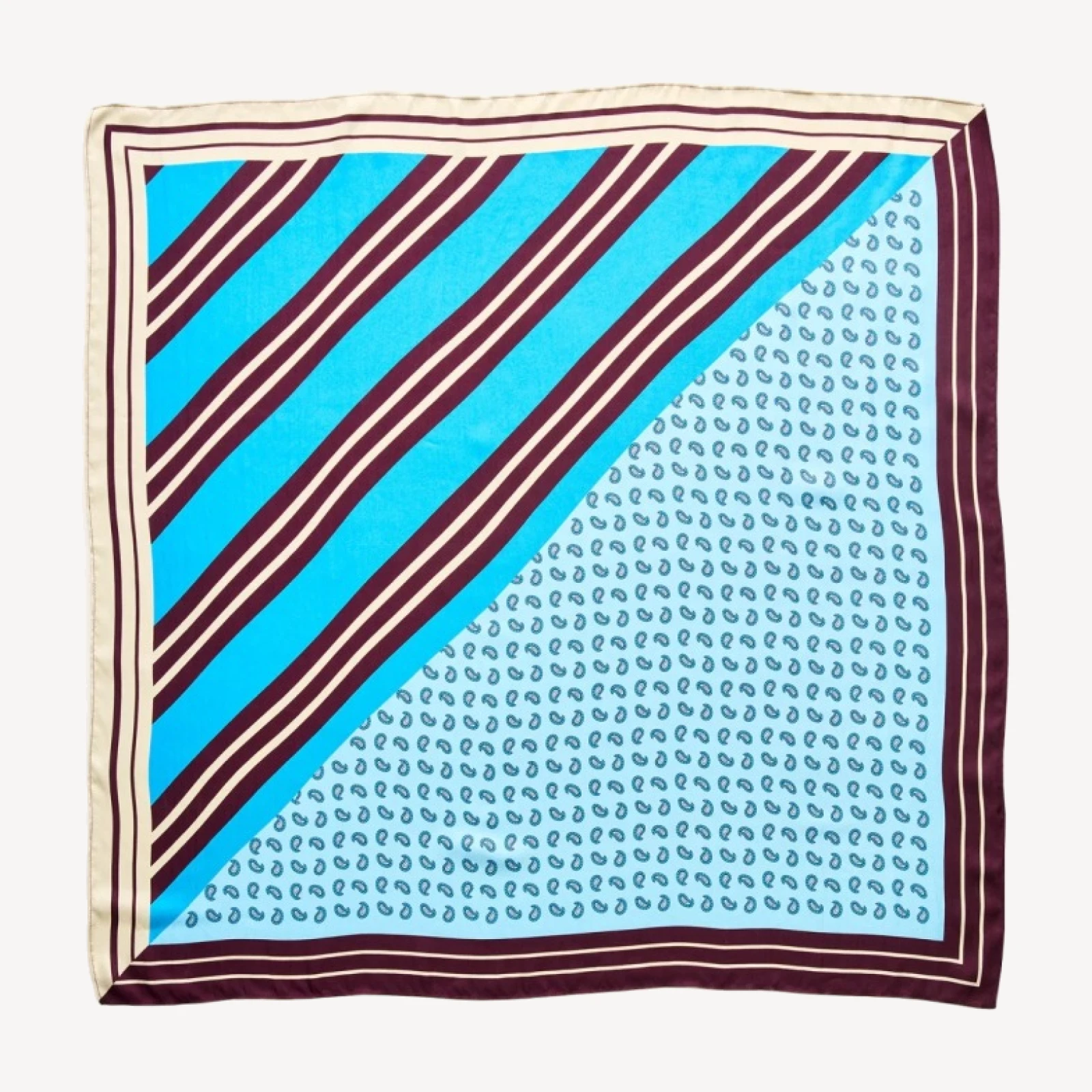 Printed silk scarf