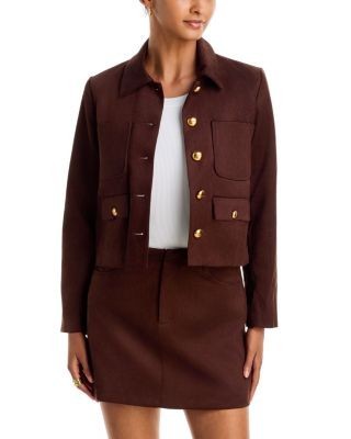 Aqua Faux Suede Collared Jacket - Exclusive, photo 2