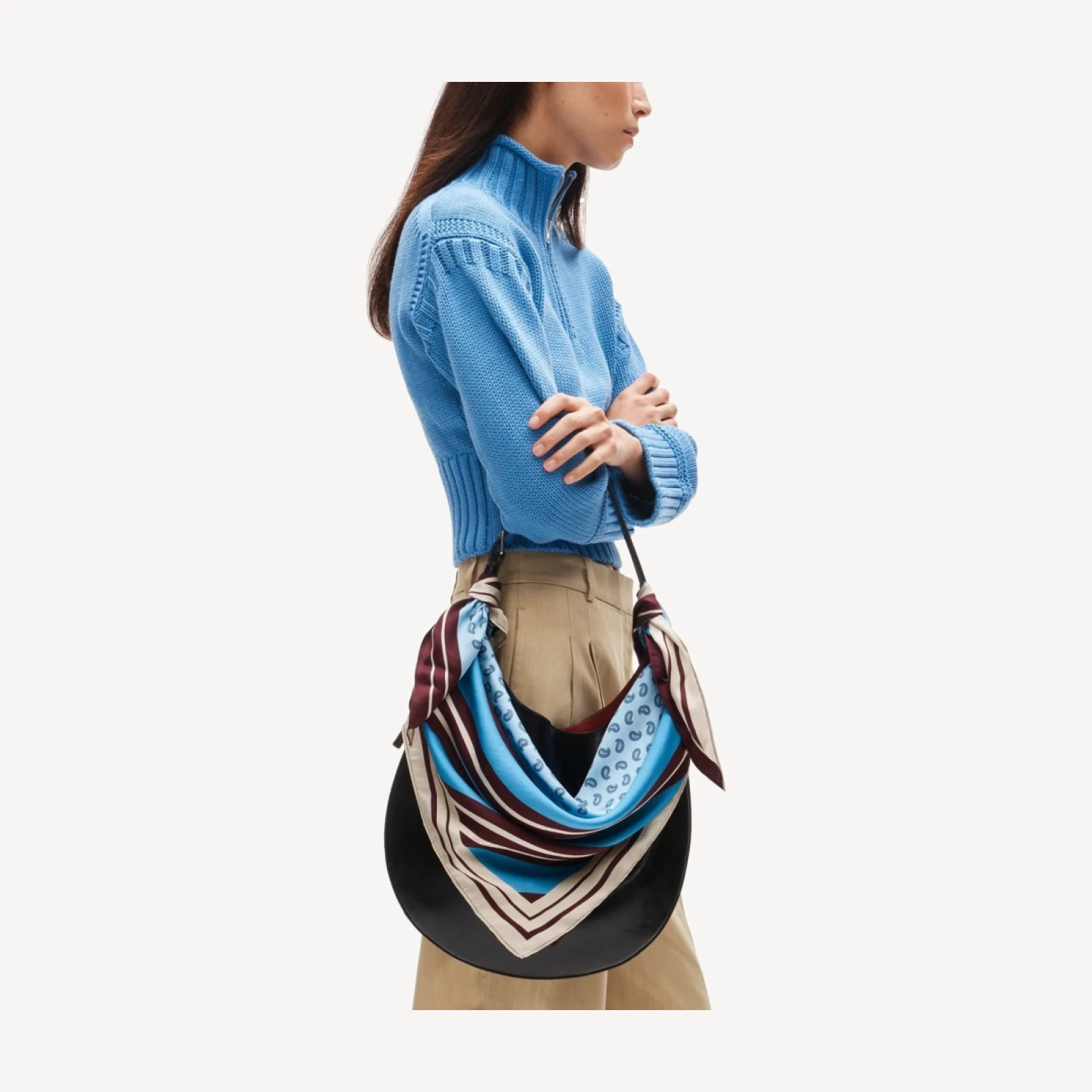 Printed silk scarf