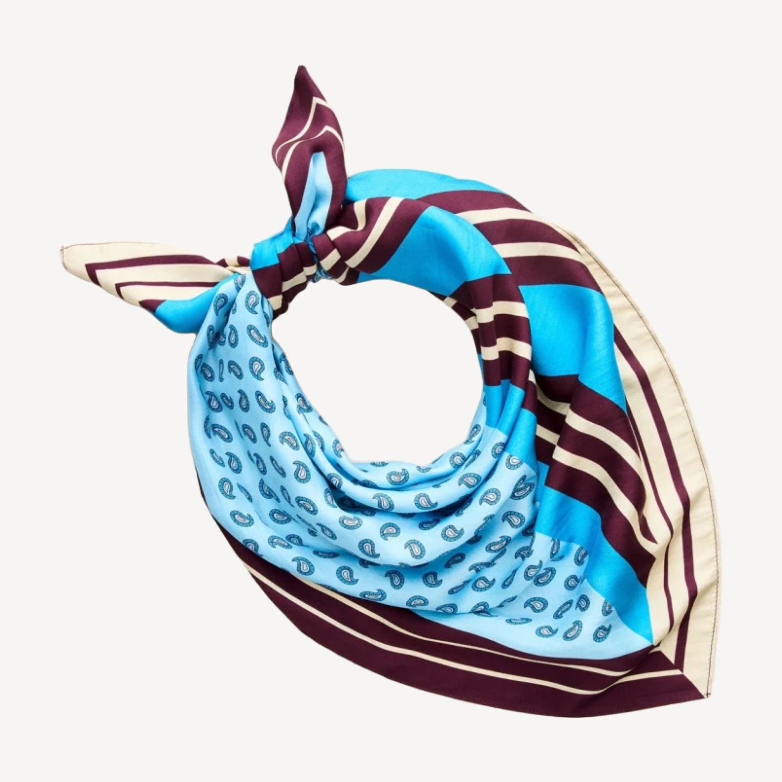 Printed silk scarf