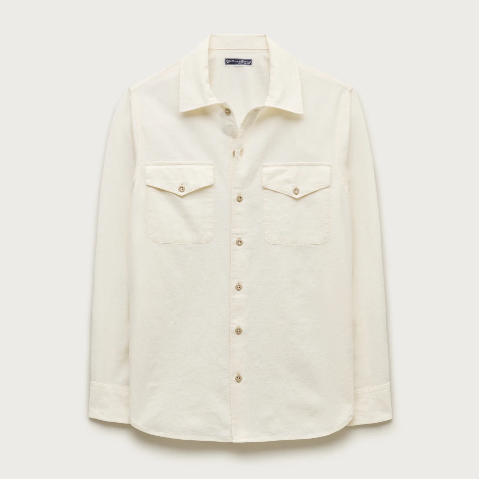 Wallace & Barnes chambray workshirt in hemp-cotton blend