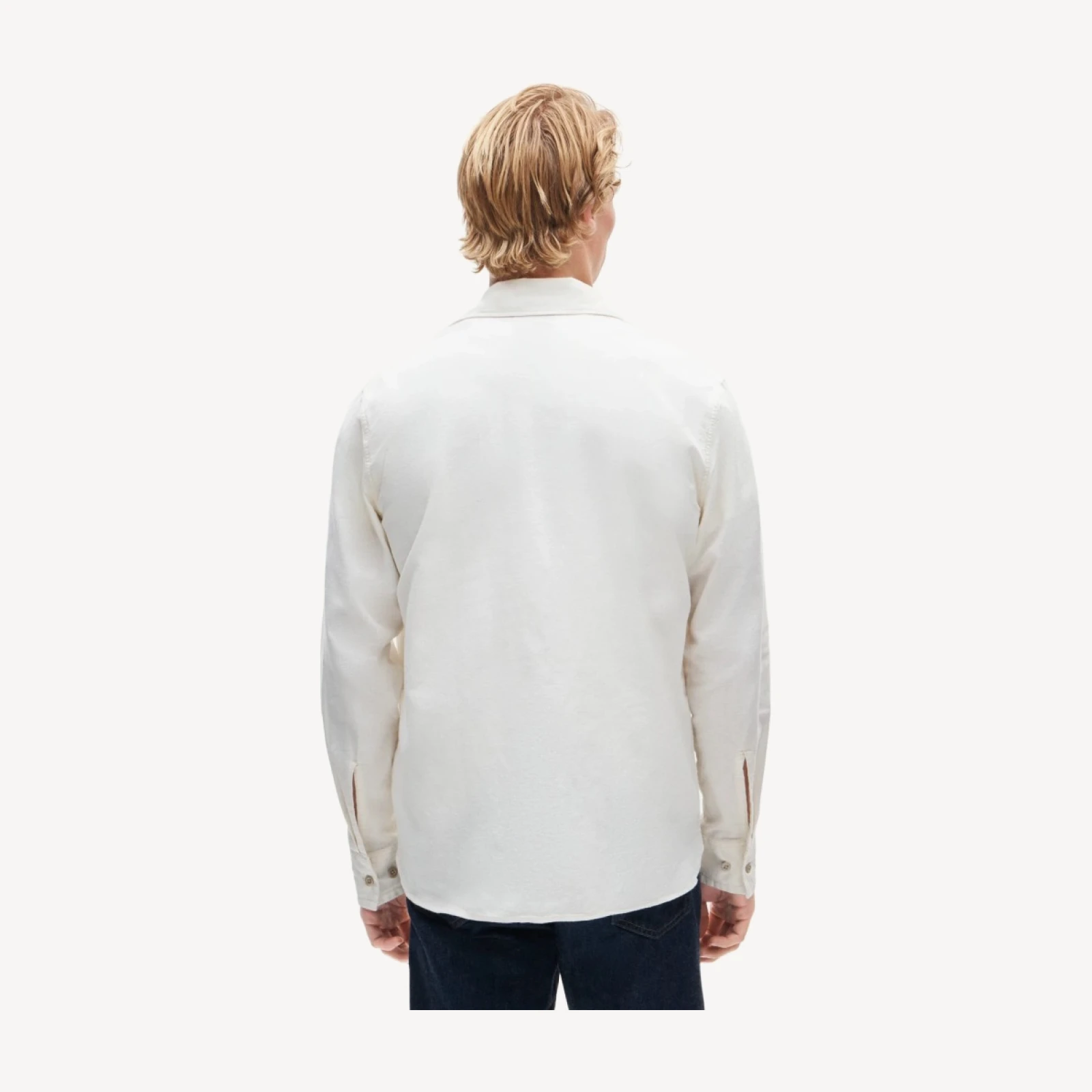 Wallace & Barnes chambray workshirt in hemp-cotton blend