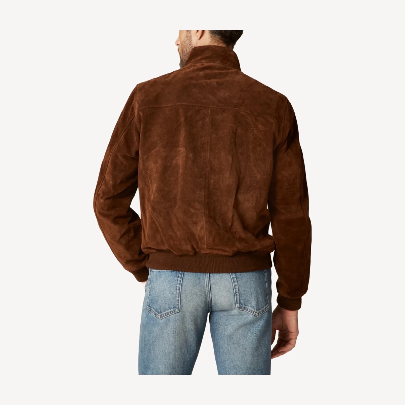 Harrington jacket in Italian suede