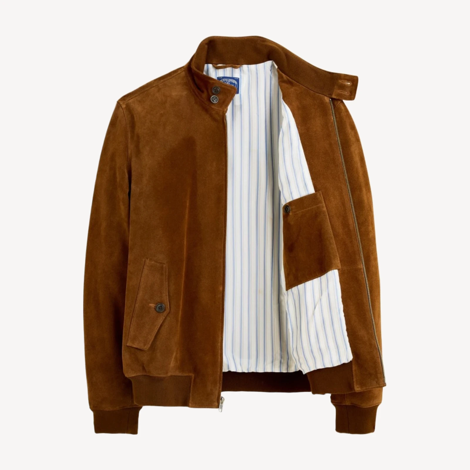 Harrington jacket in Italian suede