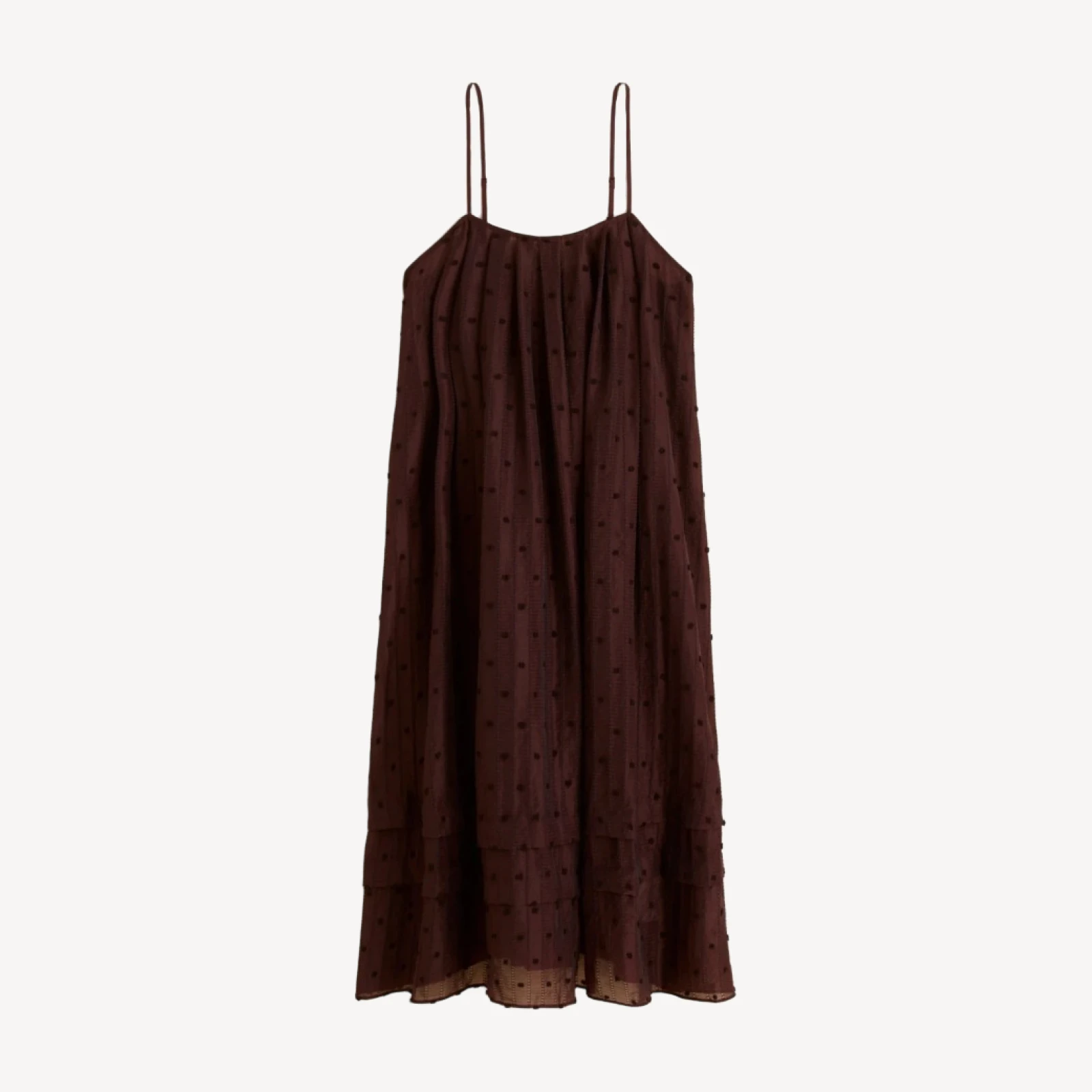 Shift midi dress in textured dot