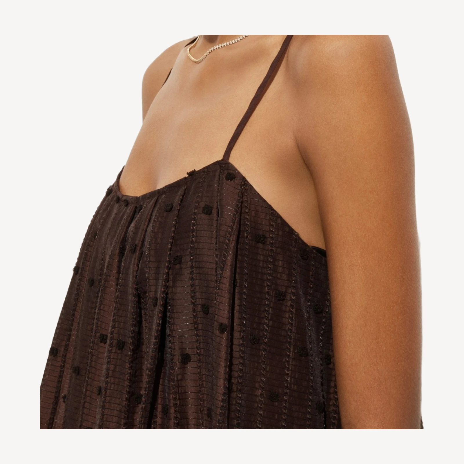 Shift midi dress in textured dot
