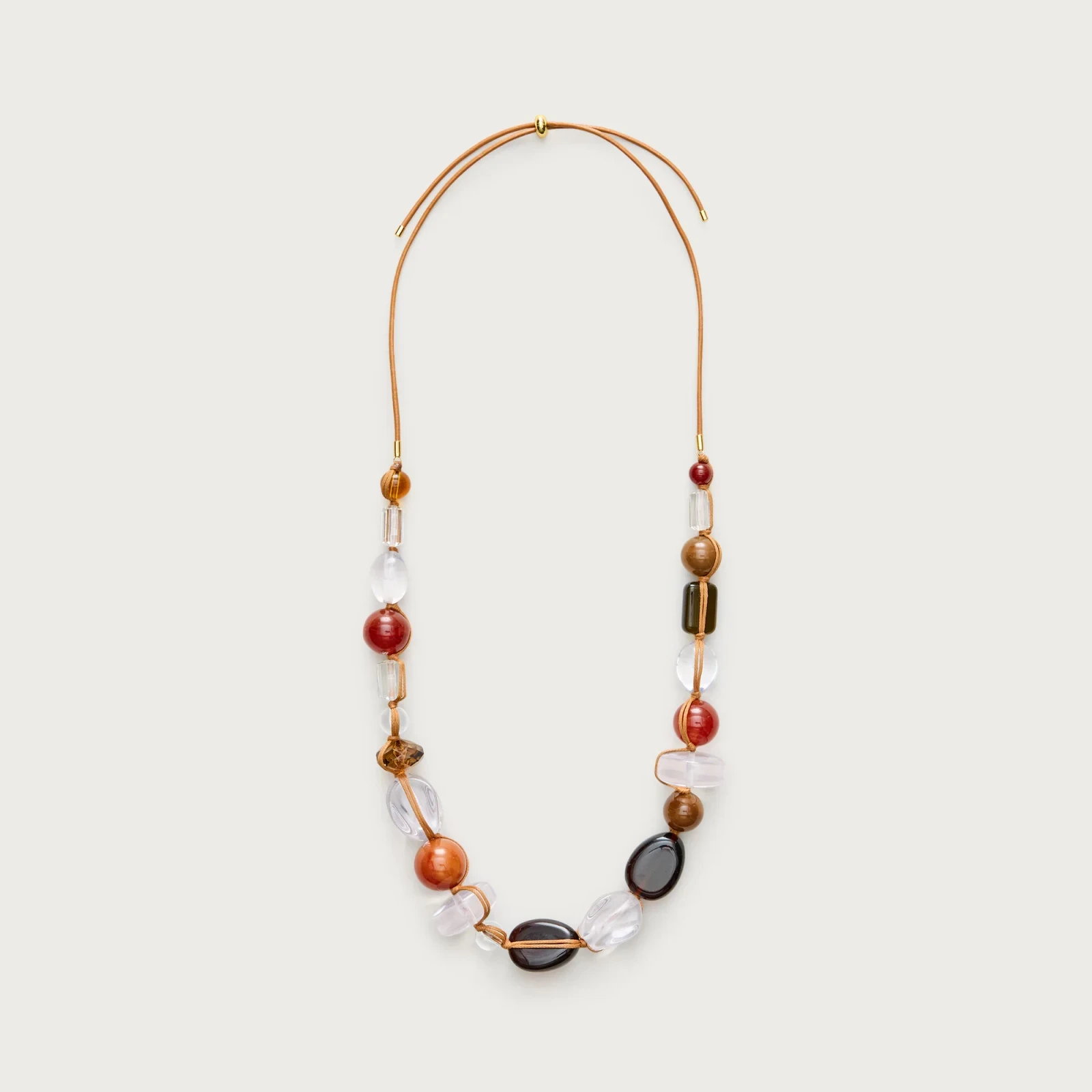 Chunky mixed-bead necklace