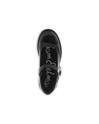 Sam Edelman Girls' Taelor Jane Patent Heart Charm Mary Janes Toddler, Little Kid, Big Kid