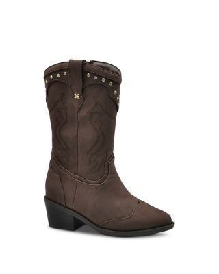 Sam Edelman Girls' Westerly Rise Studded Western Boots - Toddler, Little Kid, Big Kid
