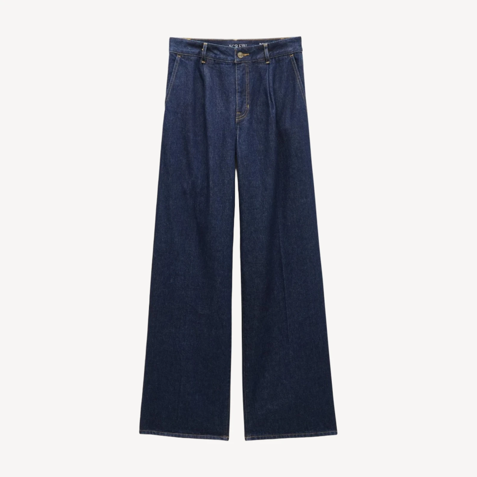 Pleated trouser jean