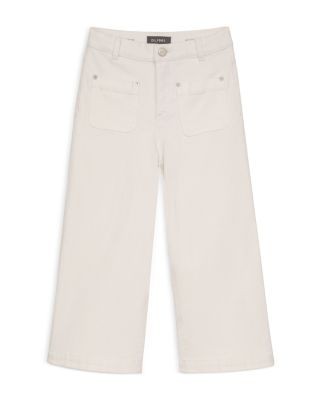 DL1961 Girls' Lily Wide Leg Jeans in White Tide - Big Kid