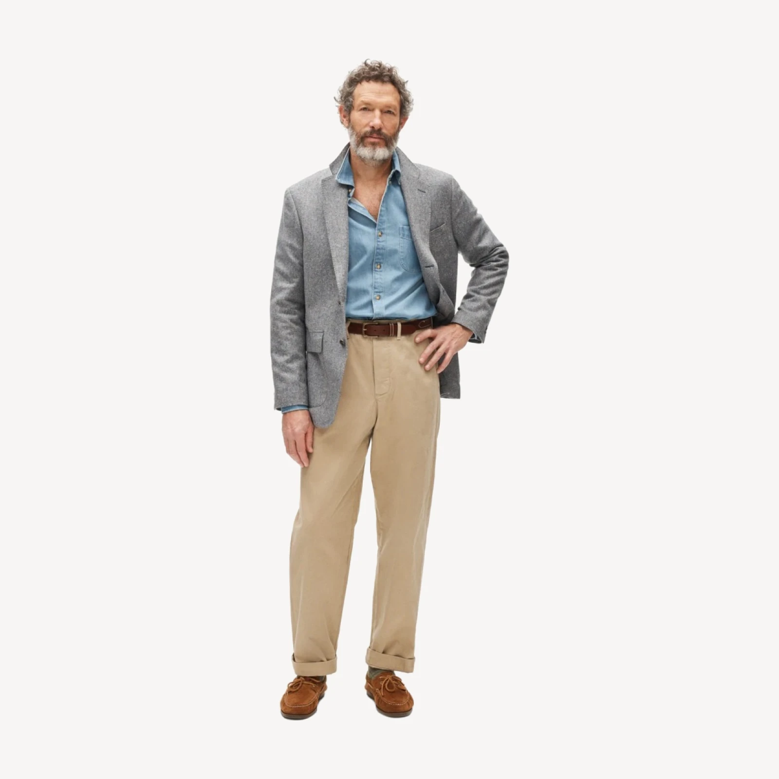 Midweight denim shirt