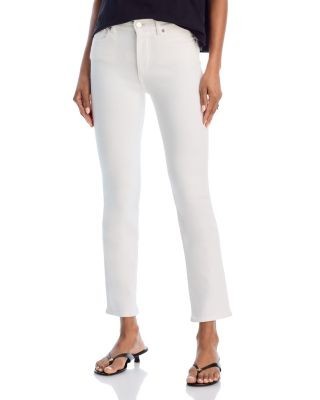 DL1961 Mara Straight Mid Rise Instasculpt Ankle Jeans in White