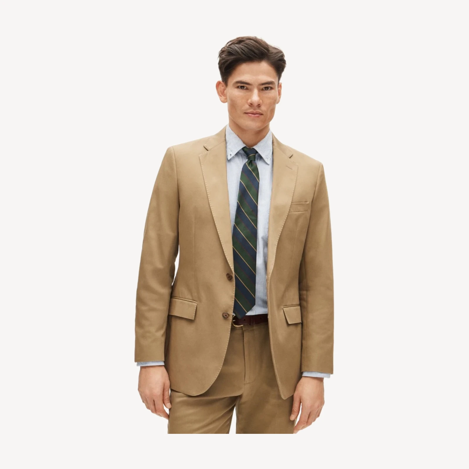 Ludlow Slim-fit suit jacket in Japanese cotton chino