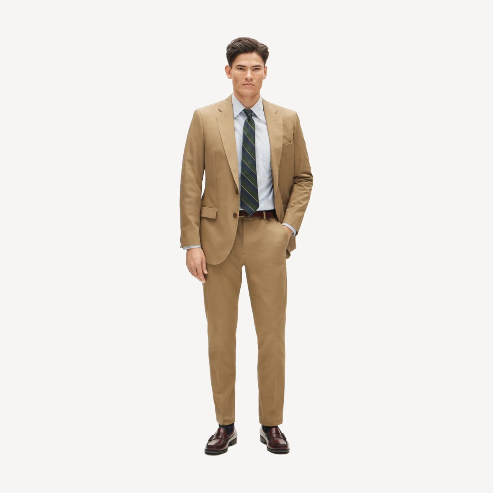 Ludlow Slim-fit suit jacket in Japanese cotton chino