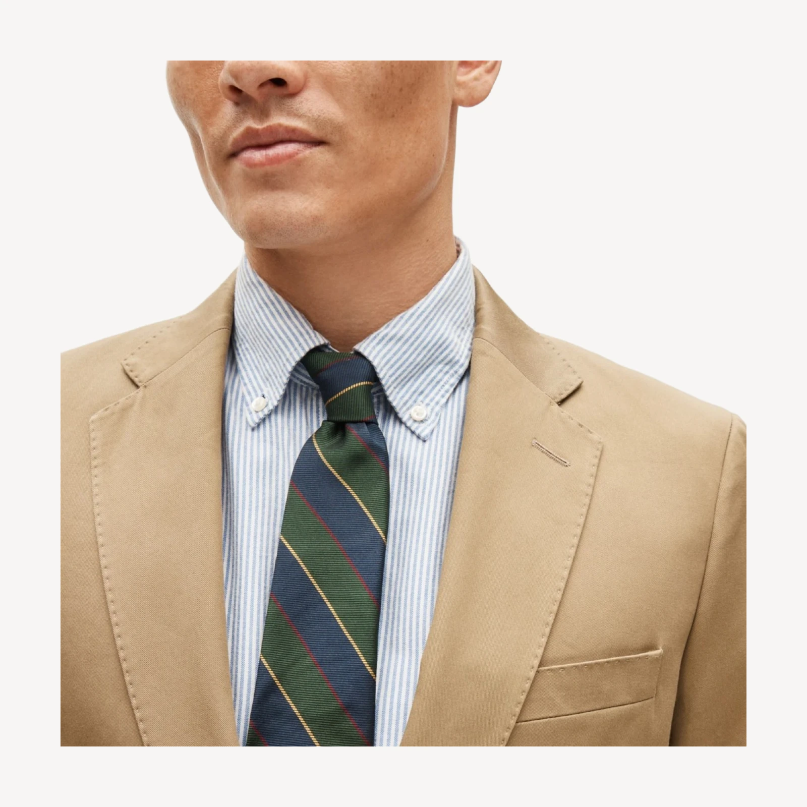 Ludlow Slim-fit suit jacket in Japanese cotton chino