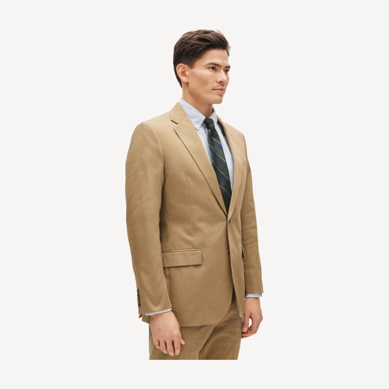 Ludlow Slim-fit suit jacket in Japanese cotton chino