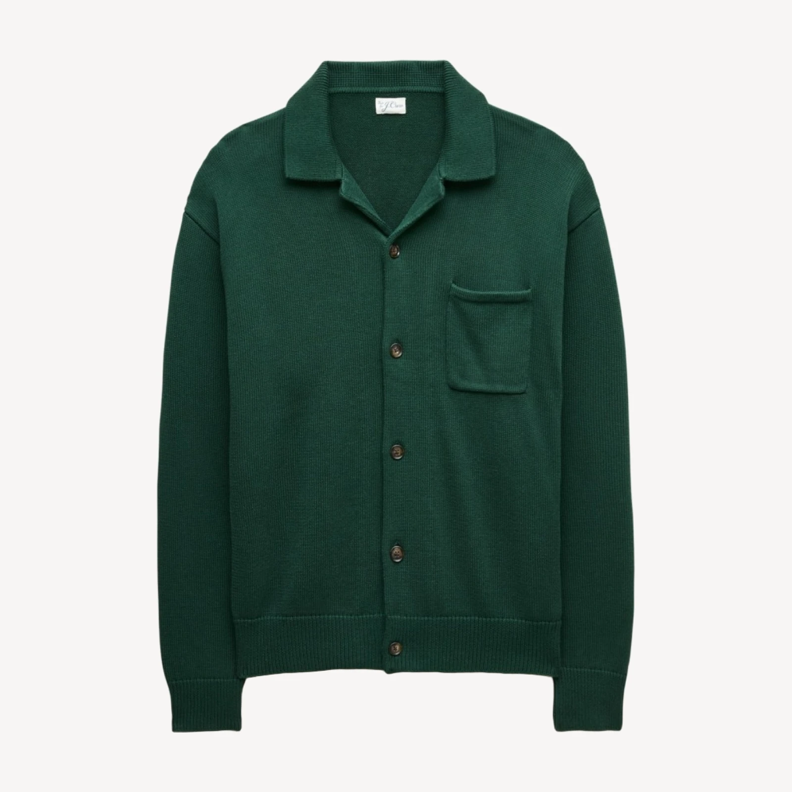 Heritage cotton polo cardigan sweater