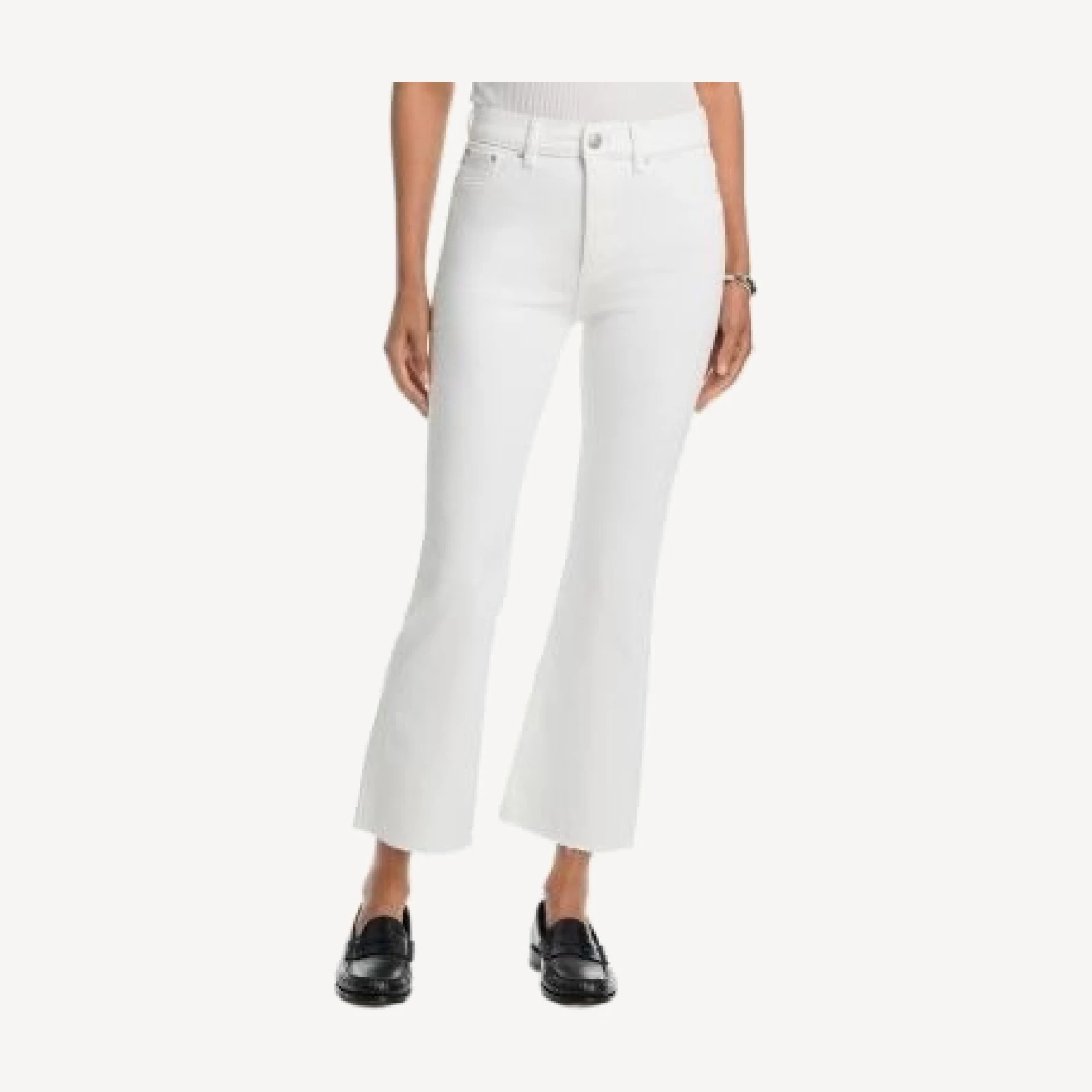 DL1961 Bridget Bootcut High Rise Instasculpt Crop Jeans in White