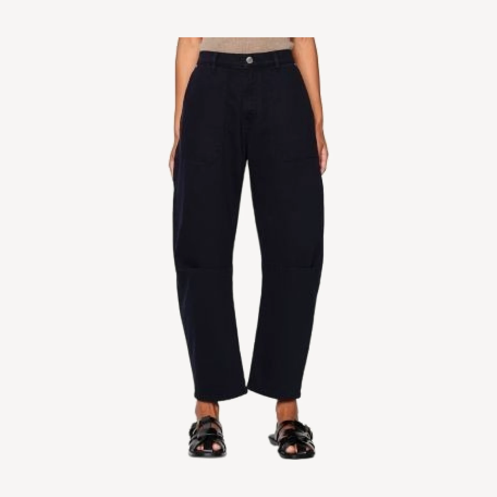 DL1961 Bilie Easy Barrel High Rise Jeans in Navy Marine