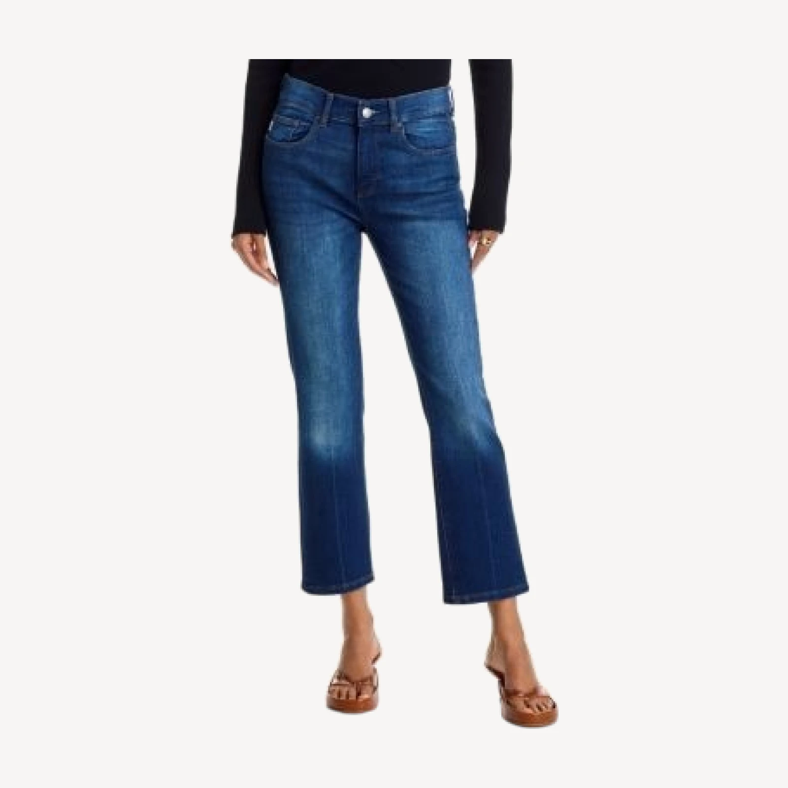 DL1961 Mara Straight Mid Rise Instasculpt Ankle Jeans in Santa Monica