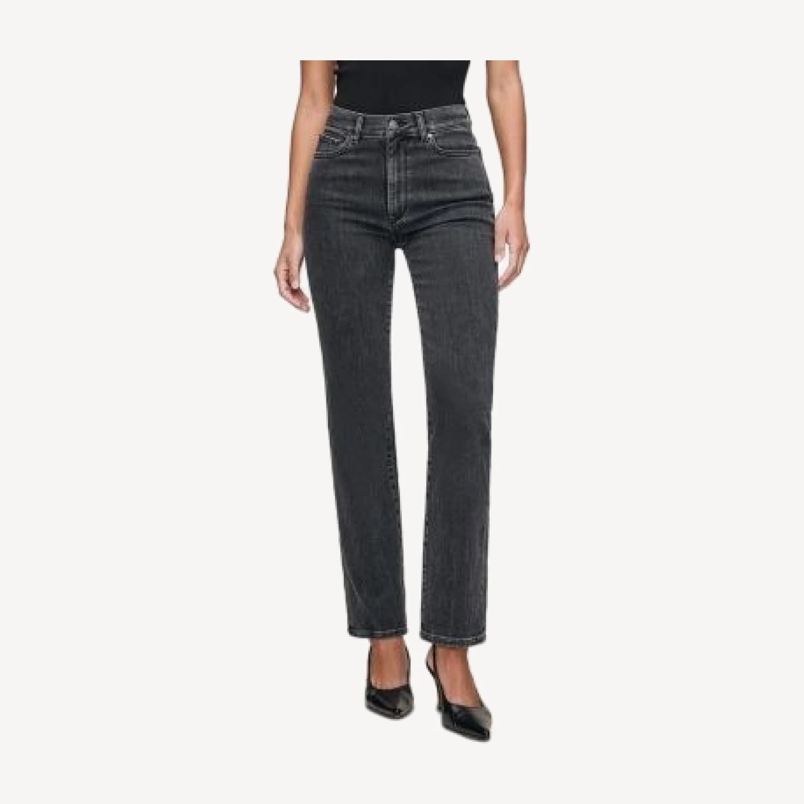 DL1961 Halle Straight High Rise Instasculpt Jeans in Nightshade